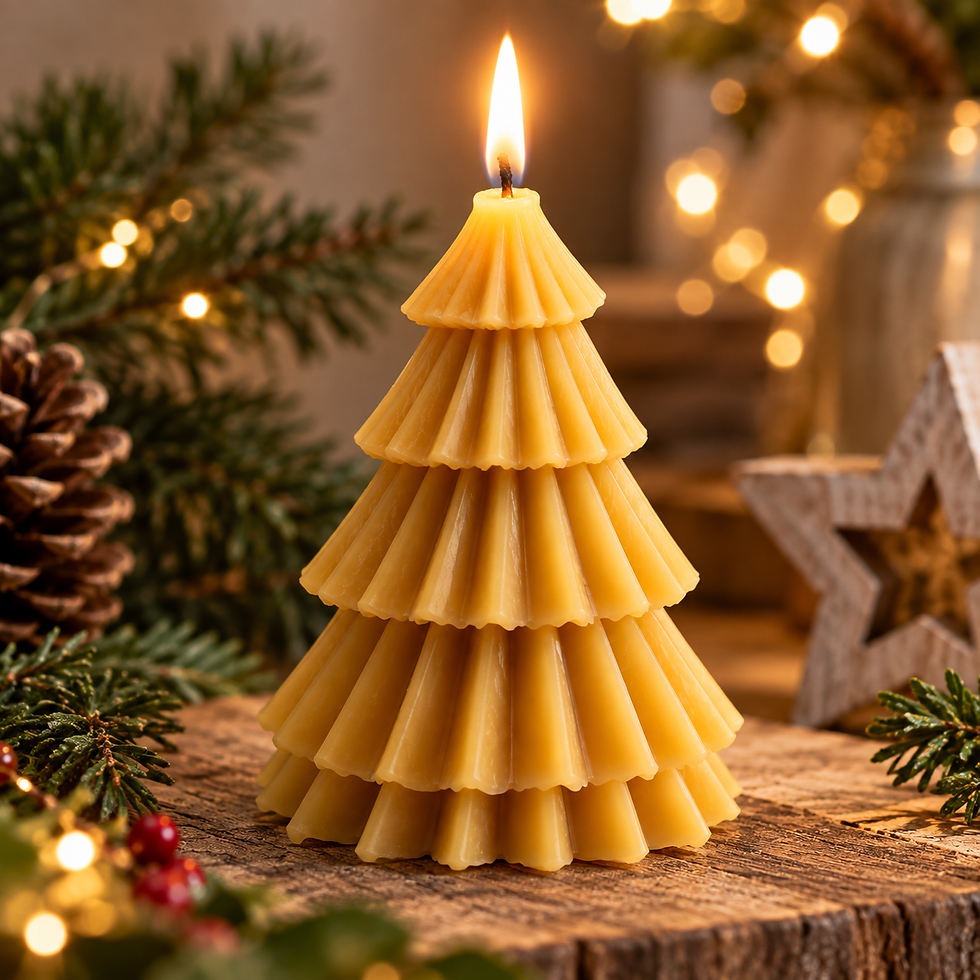 Thumbnail: Christmas Tree Candle & Runny Honey Gift Se