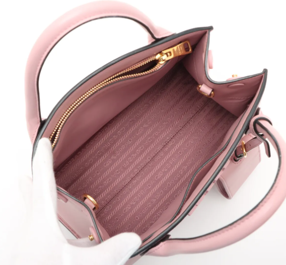 Thumbnail: Prada Saffiano Cuir Small Monochrome Top Handle Tote