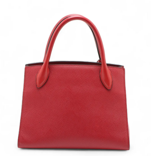 Prada Saffiano Cuir Small Monochrome Top Handle Tote | NDfinest
