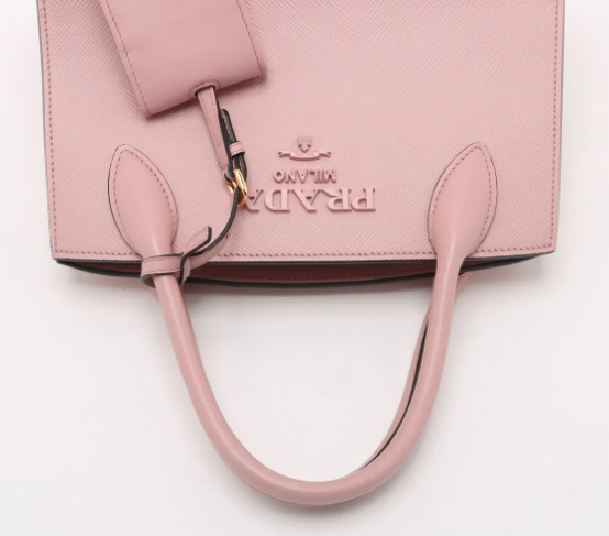Thumbnail: Prada Saffiano Cuir Small Monochrome Top Handle Tote