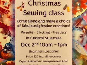 Christmas Sewing Class Dec 2nd!