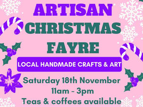 Artisan Craft Fair at St James Church, Uplands, Swansea on November 18th