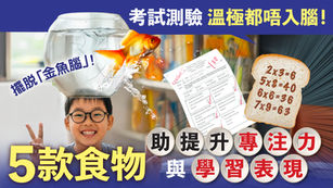 [vol. 59] 考試測驗 溫極都唔入腦 🧠！5 款食物助提升專注力與學習表現