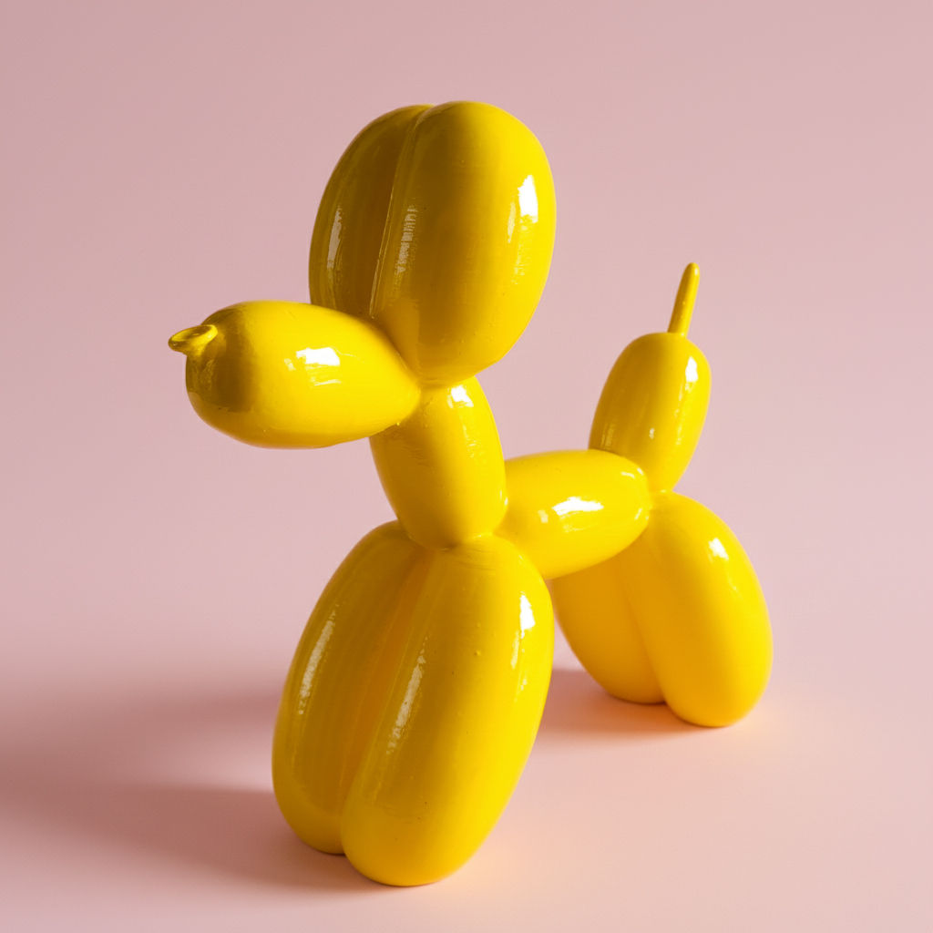 Balon Köpek Heykeli | Sarı