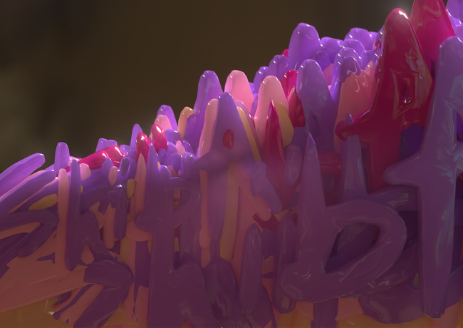 Collision Fluid Design Ident CG Houdini Redshift tzushiba