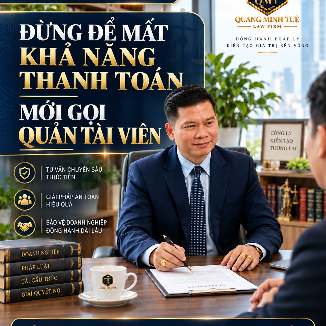 QTV. Lâm Hoàng trao đổi về quản lý tài sản, đưa ra giải pháp pháp lý chuyên sâu và hiệu quả để bảo vệ doanh nghiệp.