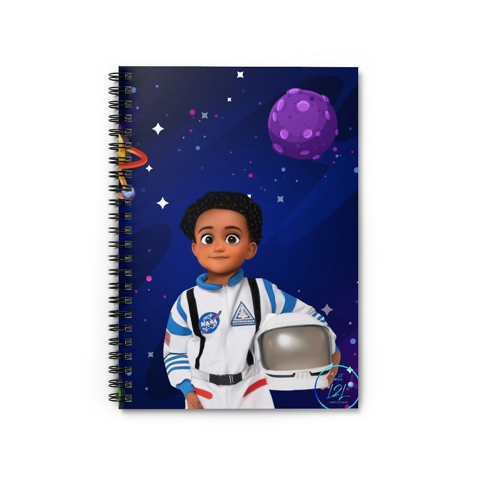 Thumbnail: Cosmic Explorer Notebook - Space Astronaut Boy Curly