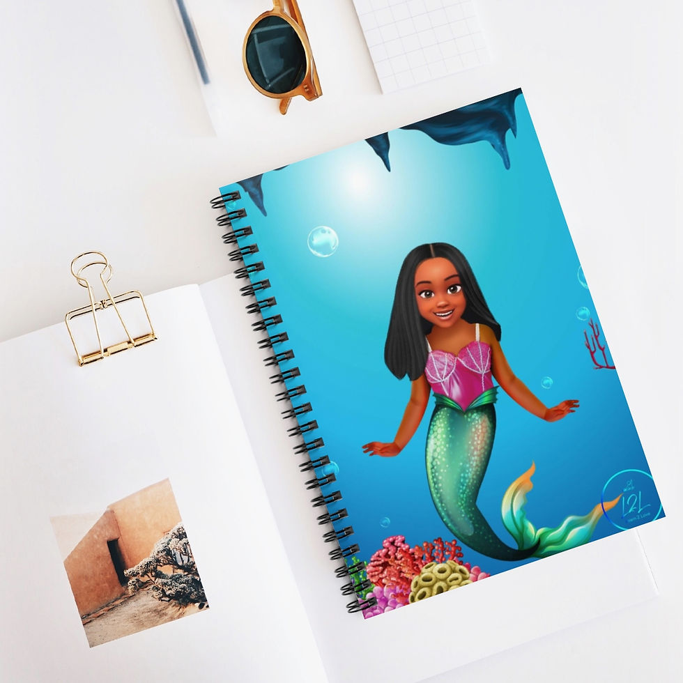 Thumbnail: Mermaid Cove Notebook - Straight Hair