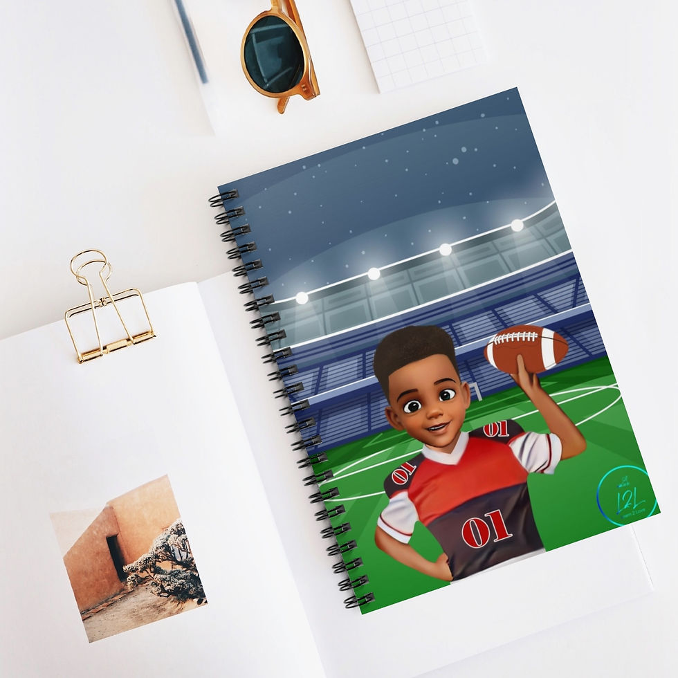 Thumbnail: Gridiron Glory Notebook - Football Boy Hightop