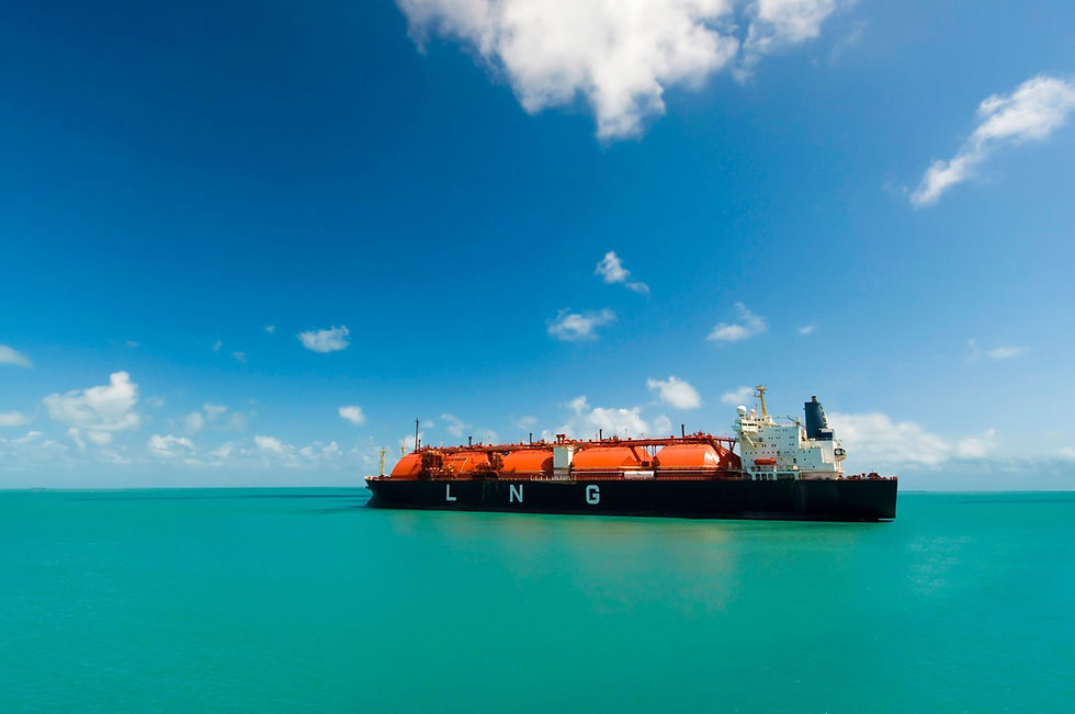 LNG carrier ship at sea