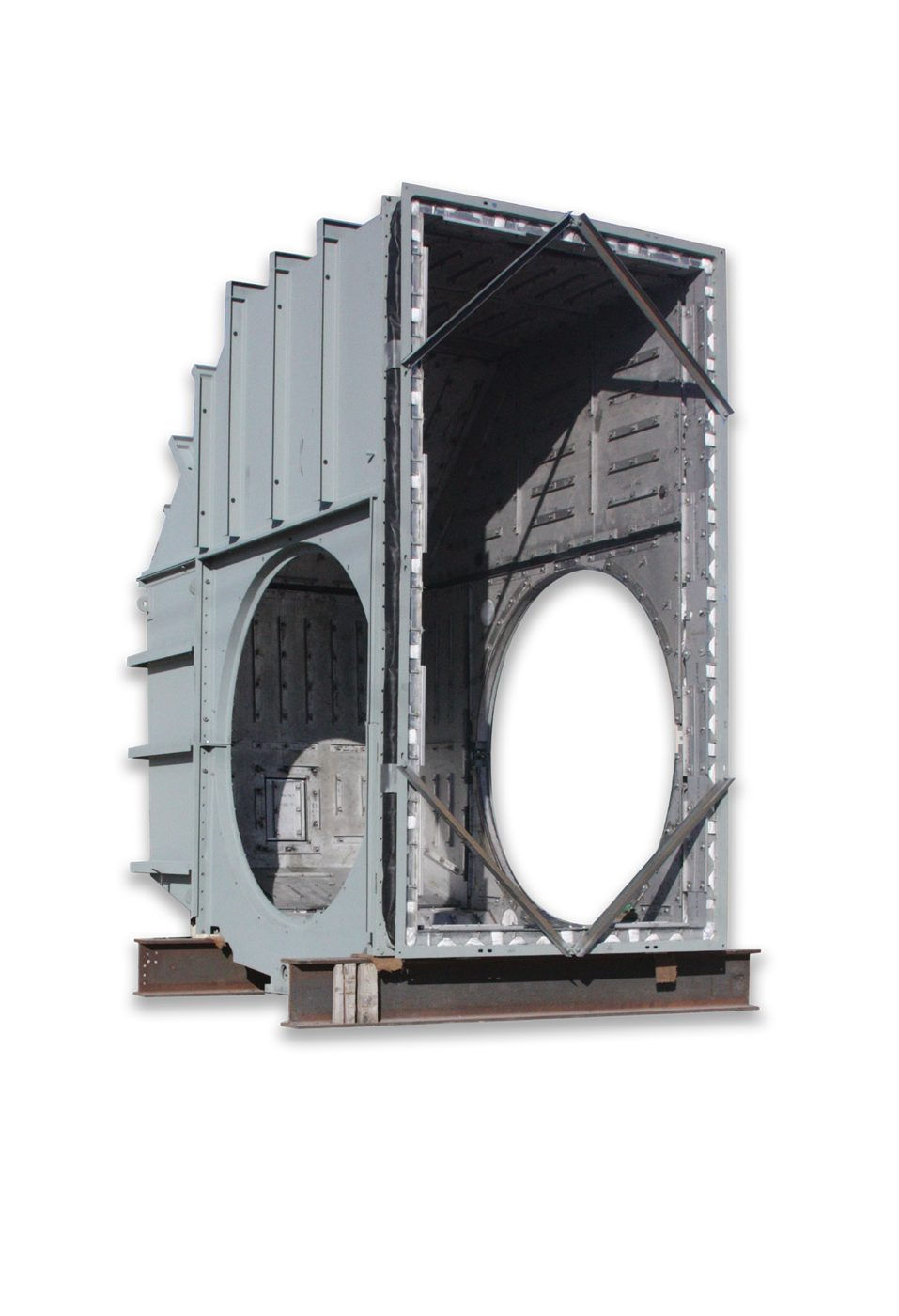 3D model of a gas turbine exhaust plenum