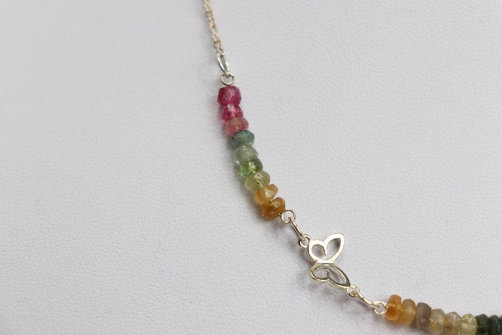 Thumbnail: Multi-Coloured Tourmaline Necklace