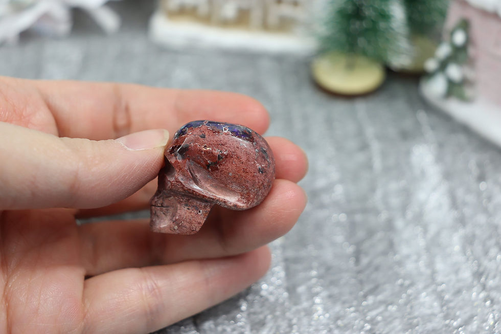 Thumbnail: Mexican Cantera Fire Opal Skull A