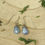 Thumbnail: Handmade Blue Kyanite Pear Drop Sterling Silver Wire Wrapped Earrings