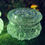 Thumbnail: Vintage Manganese Glass Trinket Jars UV Reactive