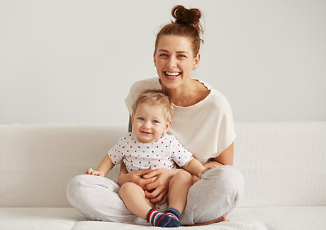 Happy Mother with her Child