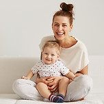 Happy Mother with her Child