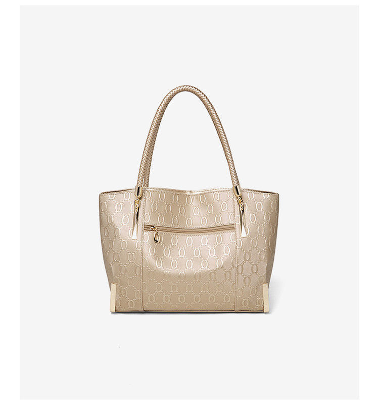 Thumbnail: FOXER Elegant Women's Handbag Split Leather Large Capacity Lady Shoulder Bag Lux