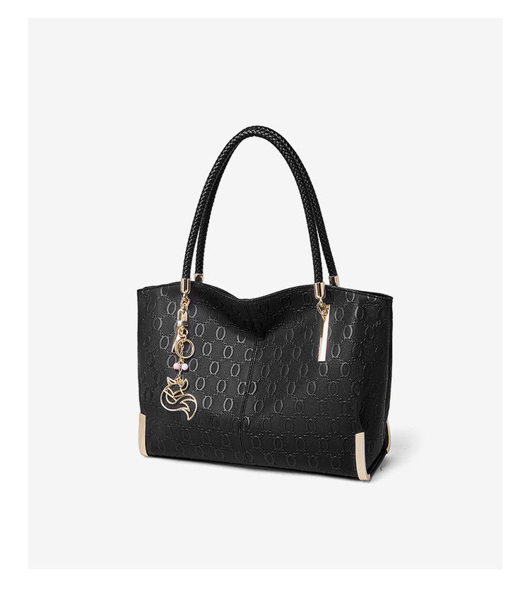 Thumbnail: FOXER Elegant Women's Handbag Split Leather Large Capacity Lady Shoulder Bag Lux