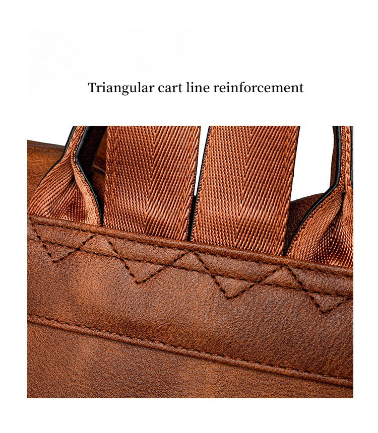 Thumbnail: Winter Women's Backpack European Retro Two-shoulder Bag Luxury PU Composite Bag 
