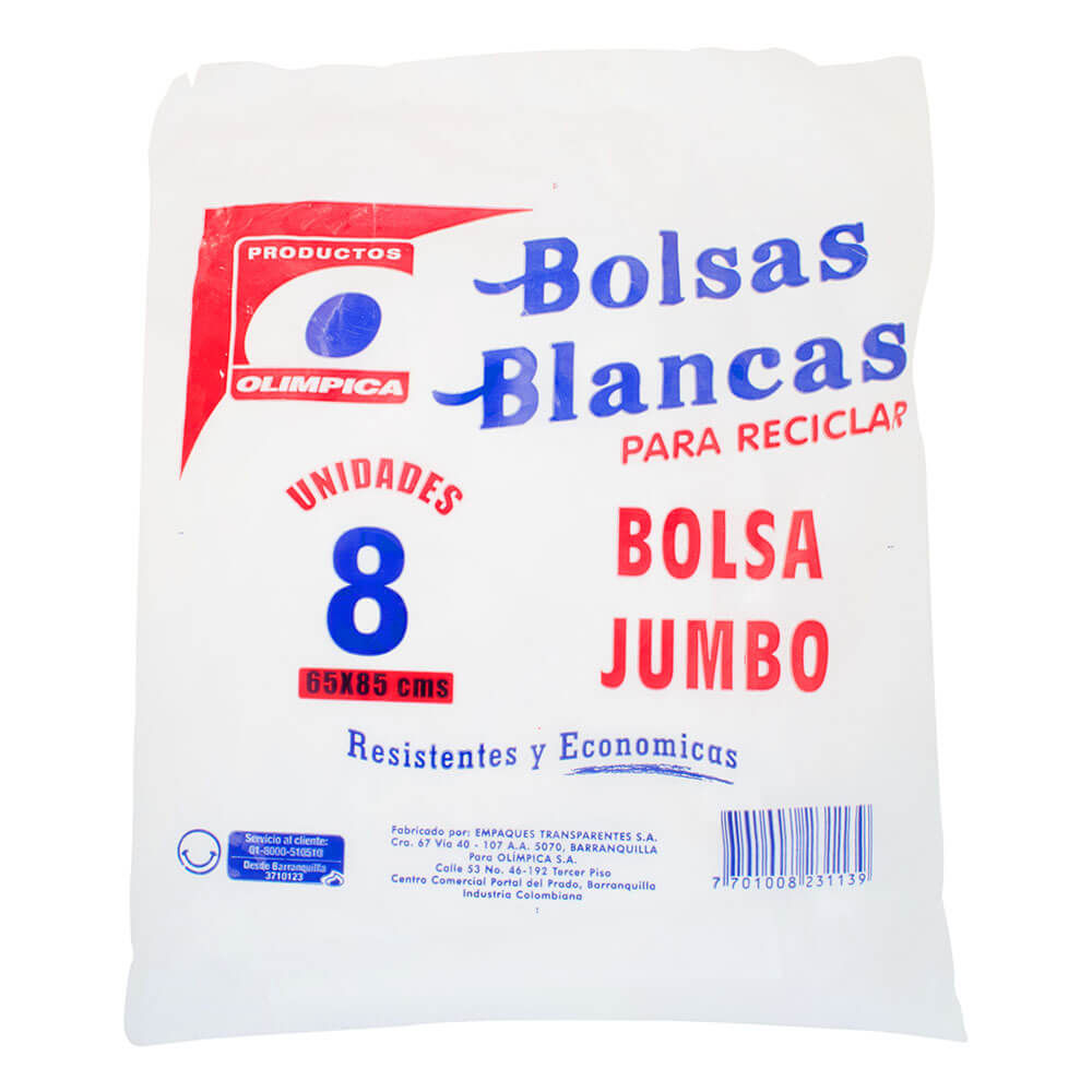 BOLSA BASURA JUMBO X8