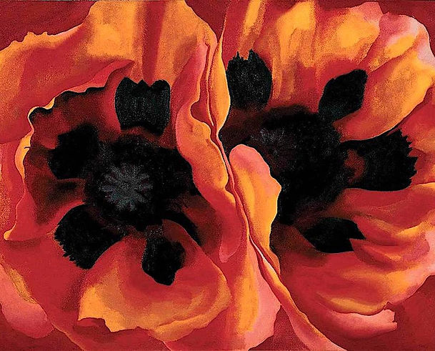 Georgia O'Keeffe (American, 1887-1986) Oriental Poppies (1927) Oil on canvas, 76.2 x 101.9