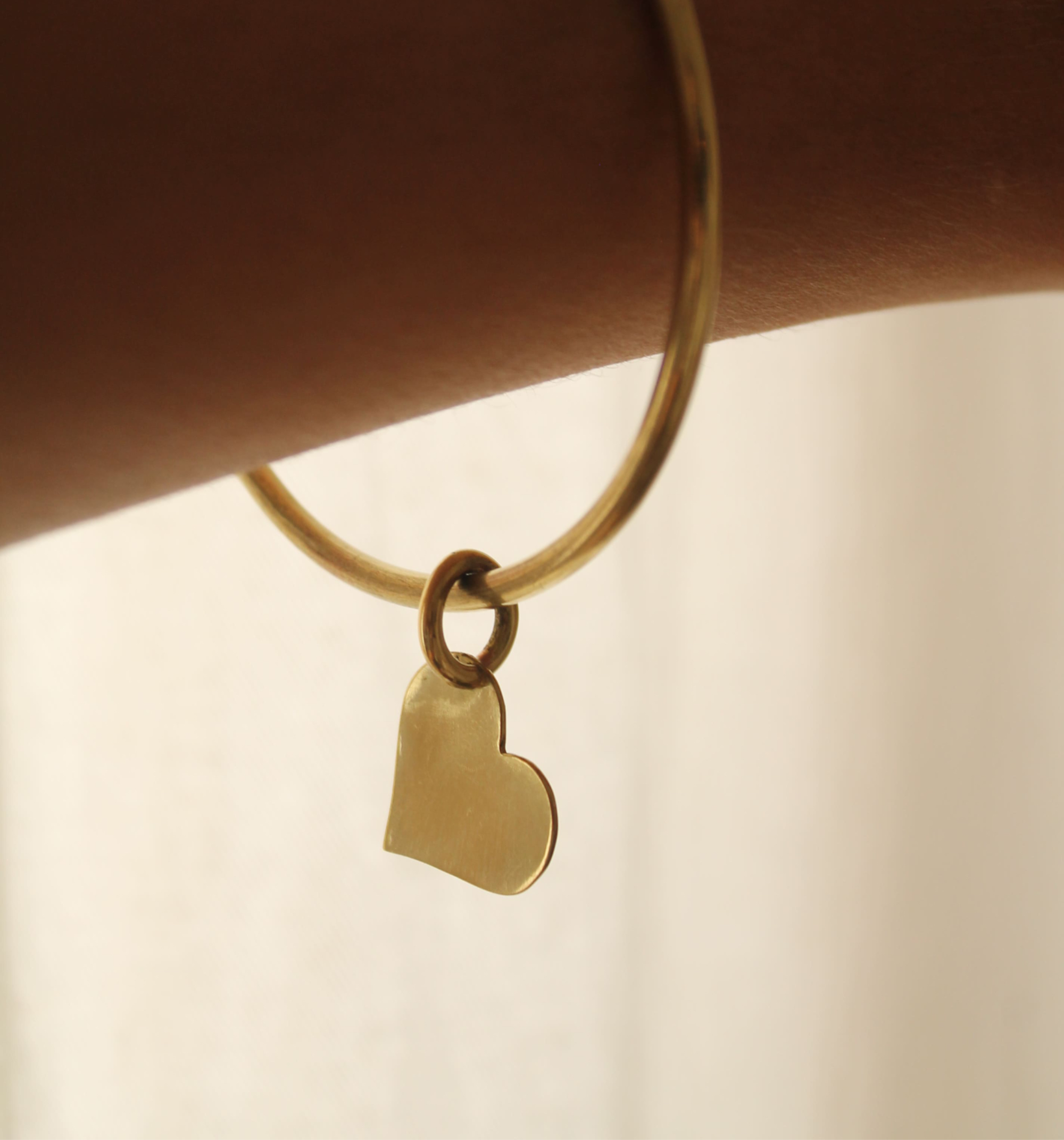 Escalva corazón bronce