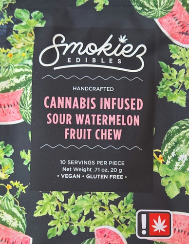 Smokies Gummies: Cannabis Sour Watermelon Fruit Chew
