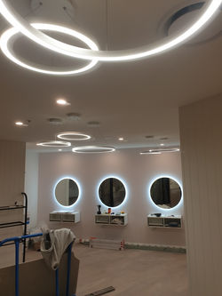 Beauty salon lighting
