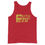 Thumbnail: Unisex Faith Over Fear Red/Old Gold Tank Top
