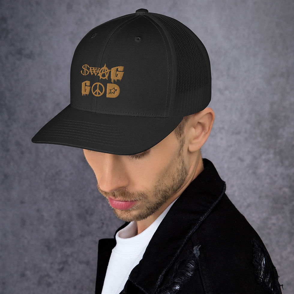 Thumbnail: Swag God Old Gold Trucker Cap