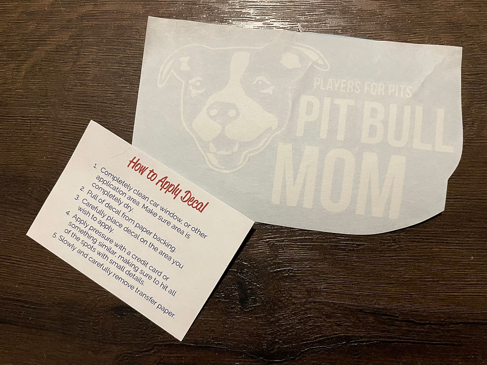 Thumbnail: Pit Bull Parent Decal