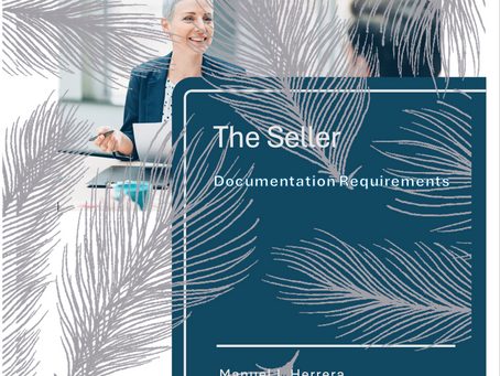 The Seller. Documentation Requirements