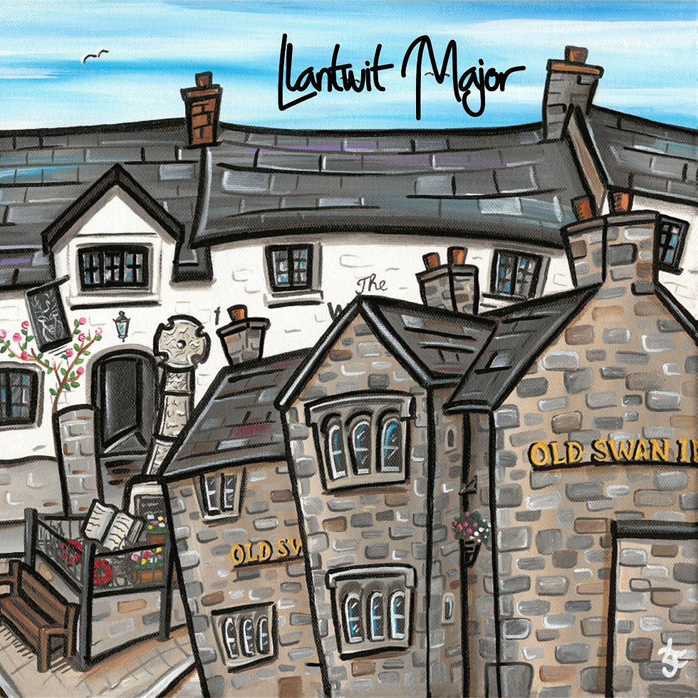 Thumbnail: Llantwit Major- Glass Coaster