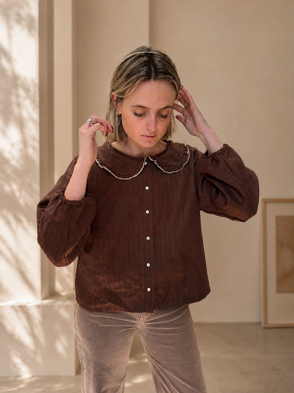 Miniatura: Camisa Marinera Chocolate
