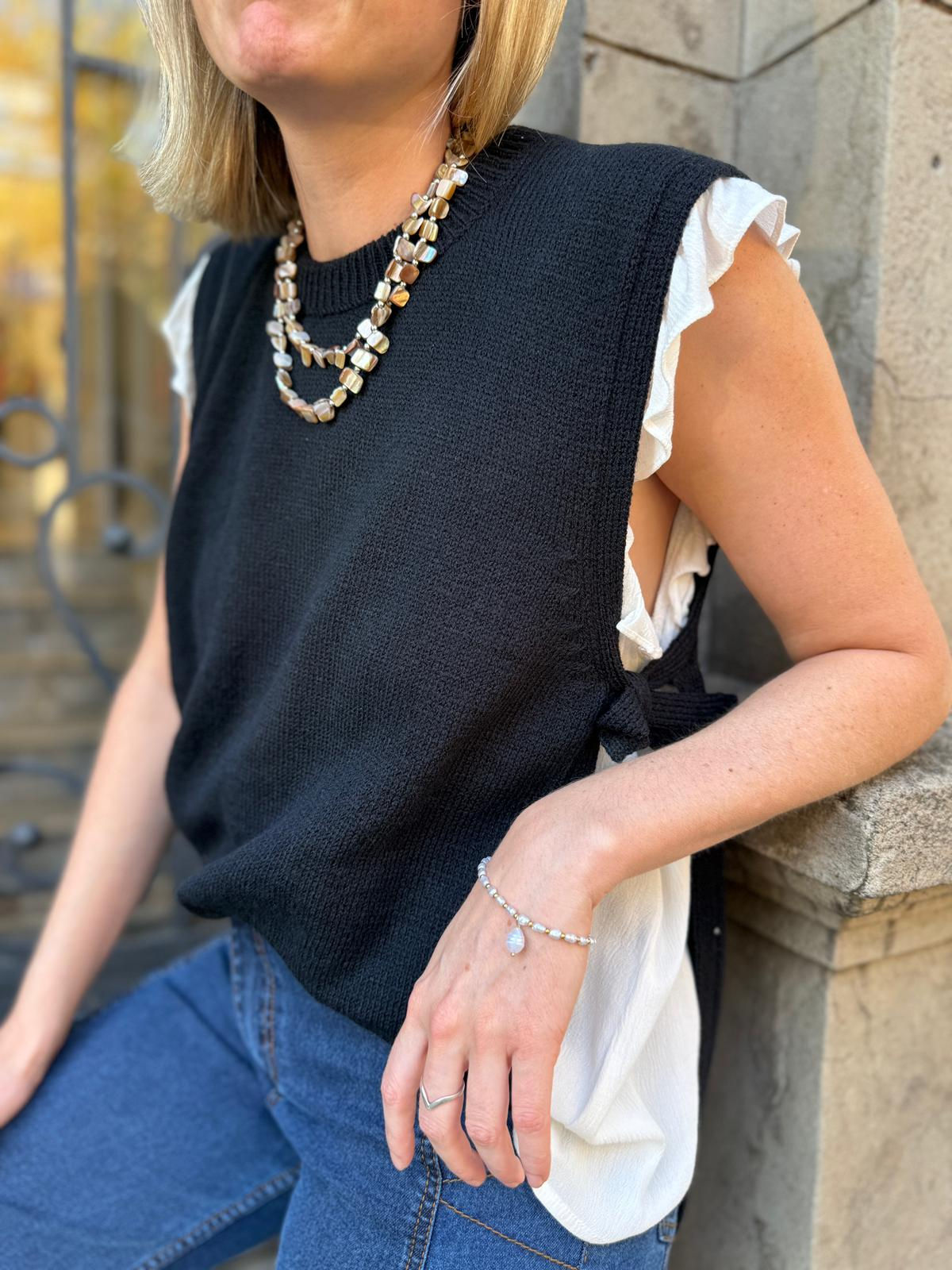 Chaleco Rachel tejido