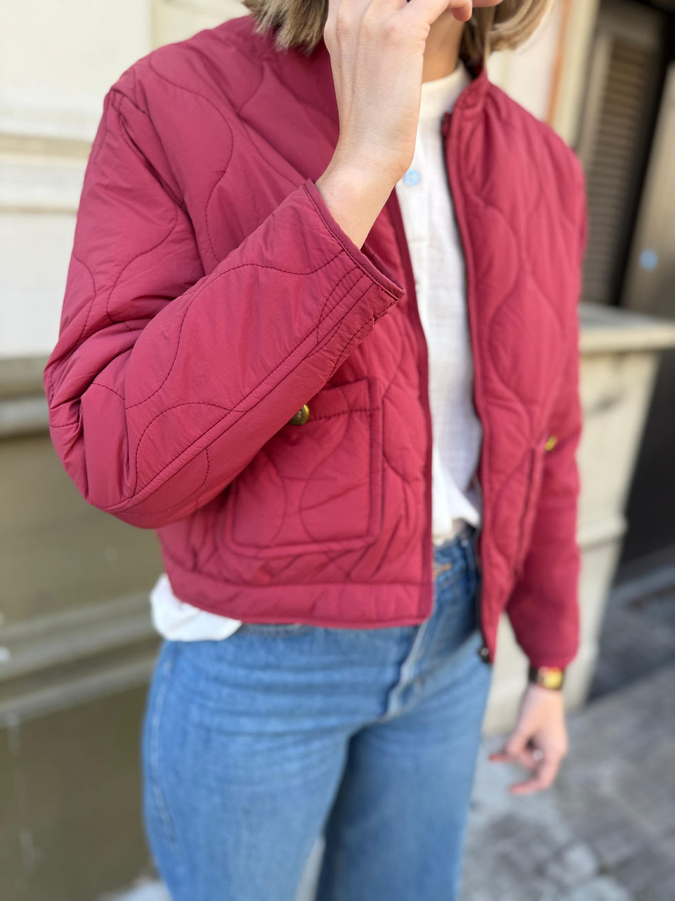 Miniatura: Campera Hibisco - Bordo