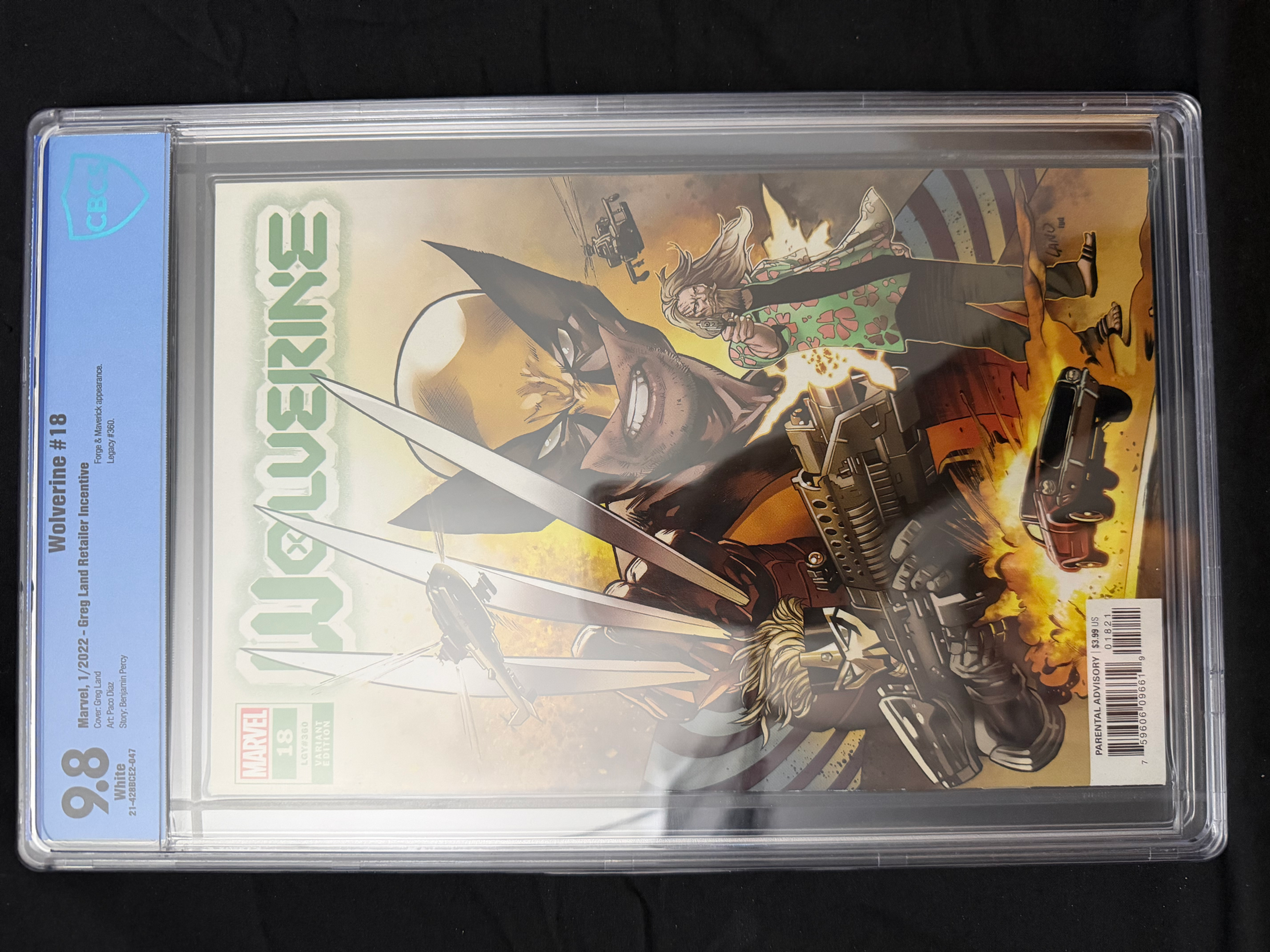 Wolverine #18 (Greg Land Retail Incentive, CBCS 9.8)