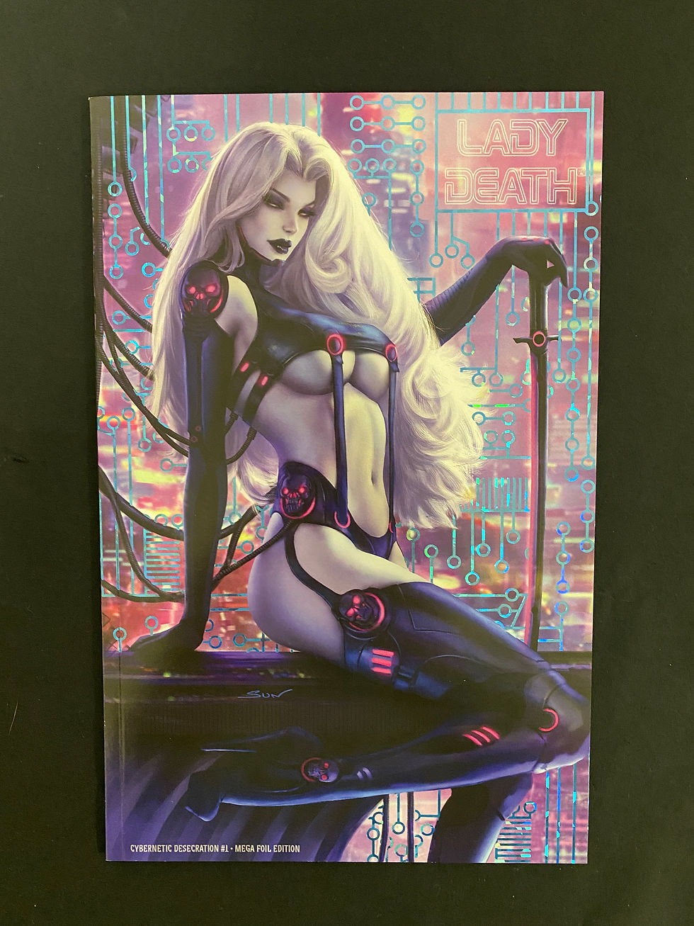 Lady Death: Cybernetic Desecration #1 Mega Foil Edition