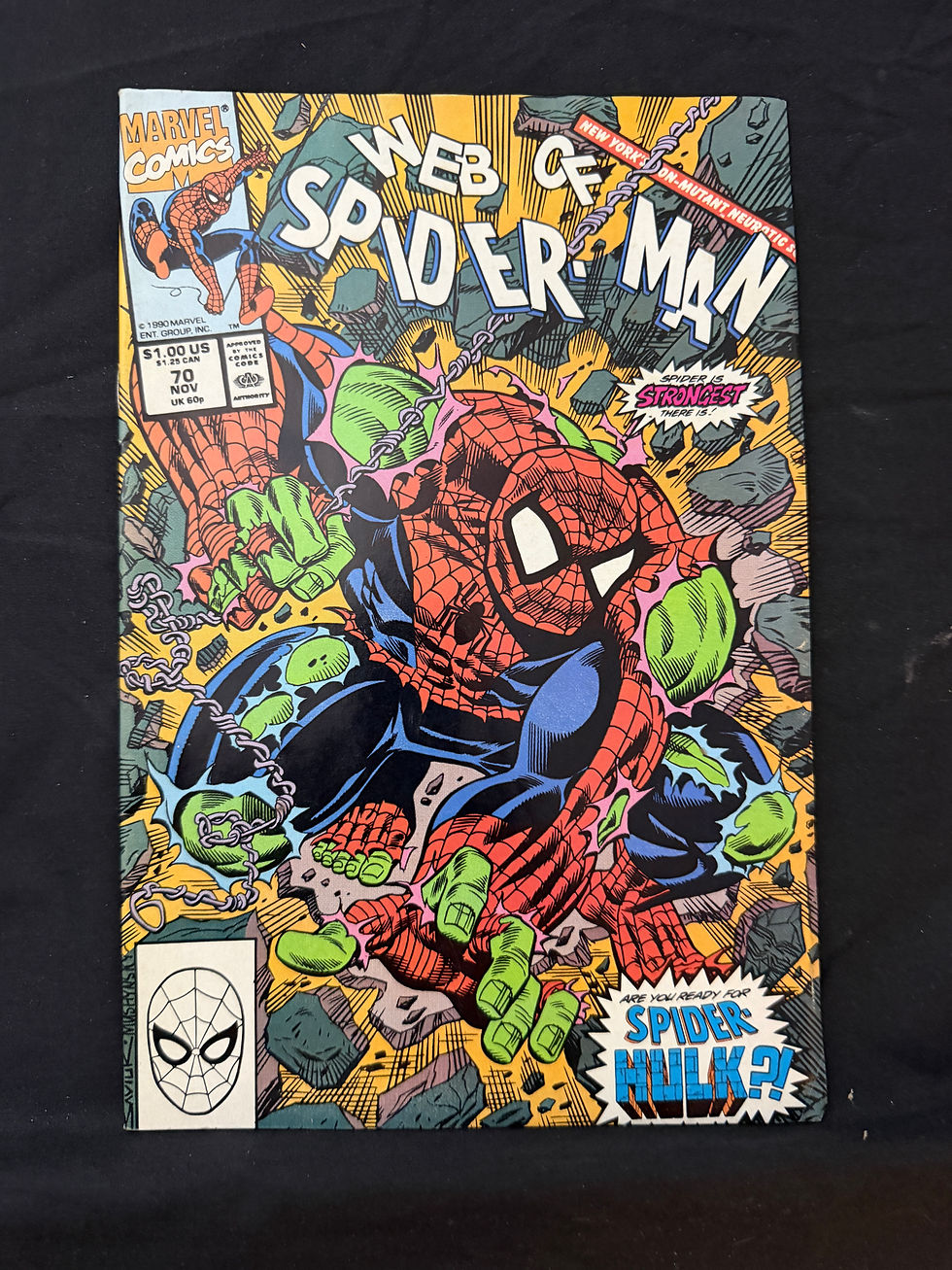 Thumbnail: Web of Spider-Man #70 **Key: 1st Spider-Hulk**