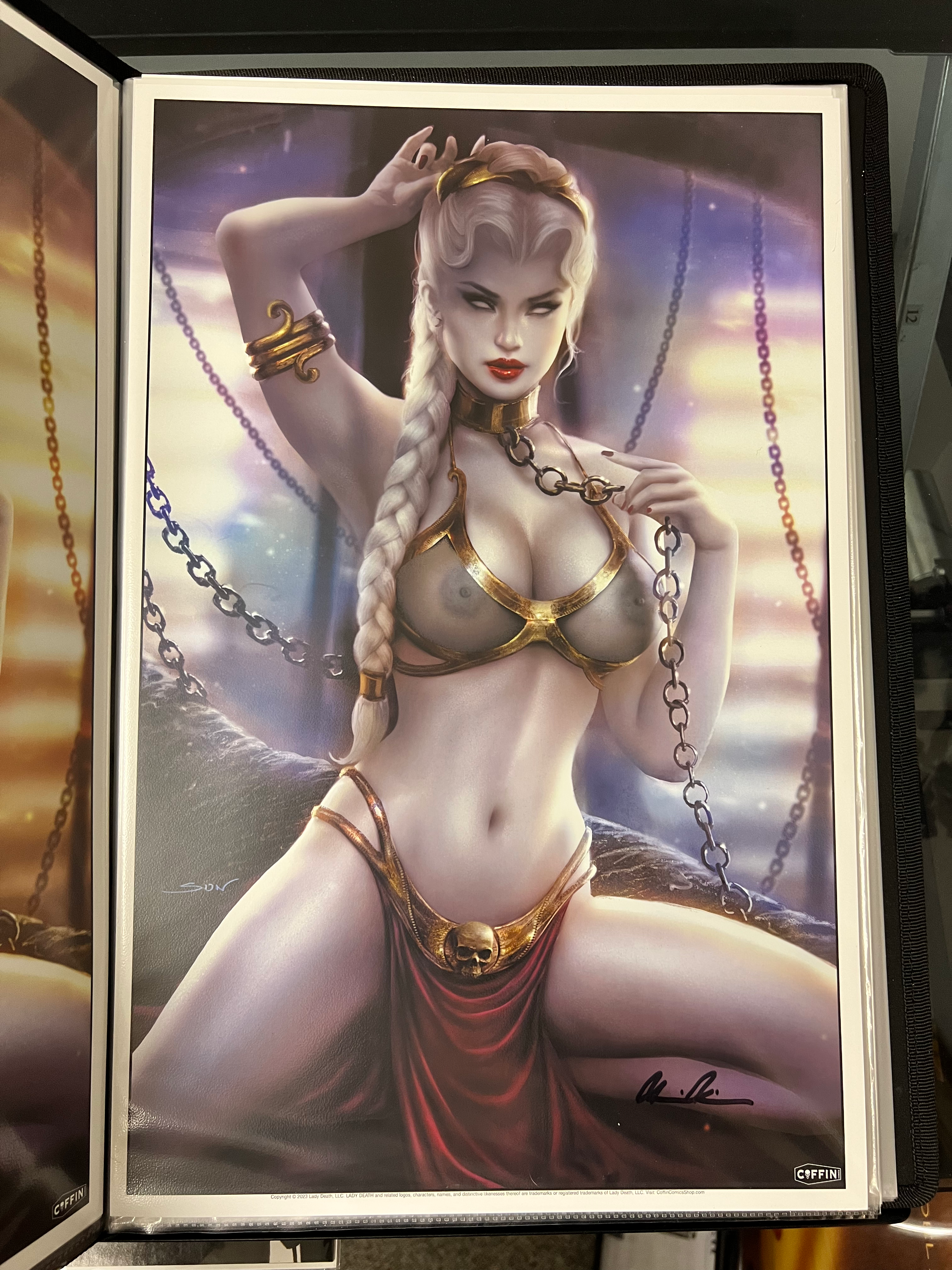 Lady Death Signed by Pulido  11x17