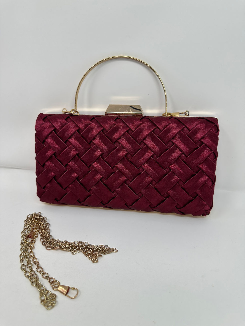 Thumbnail: Weaved Satin Clutch
