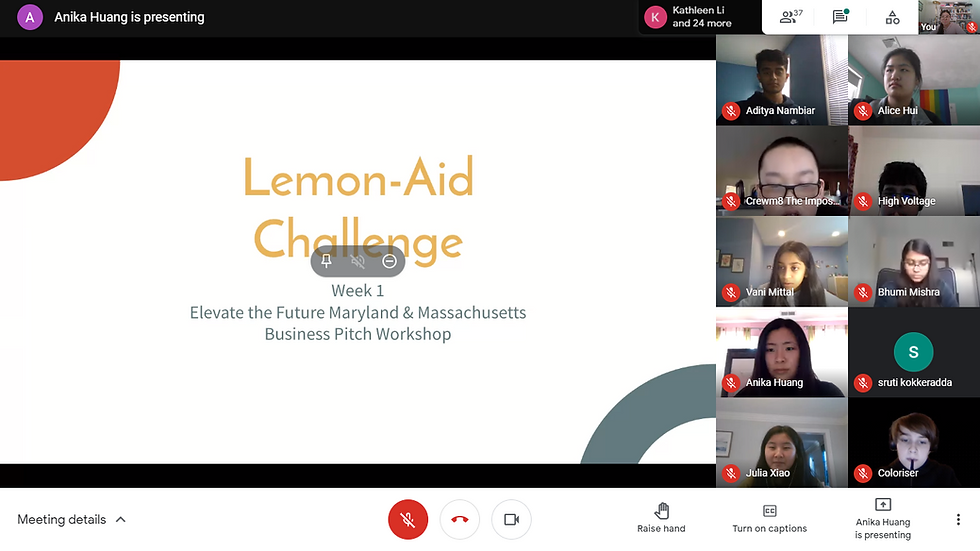 Lemon-Aid Challenge (Business Pitch Competition and Workshops - Collaboration with ETF MA)