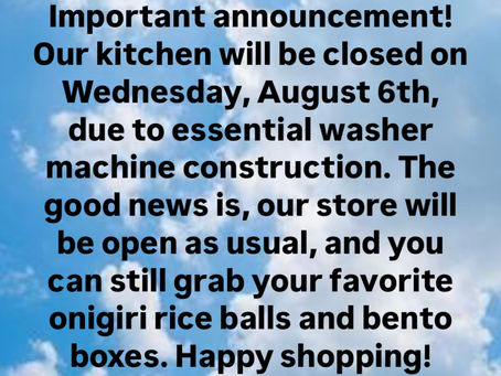 Important announcement