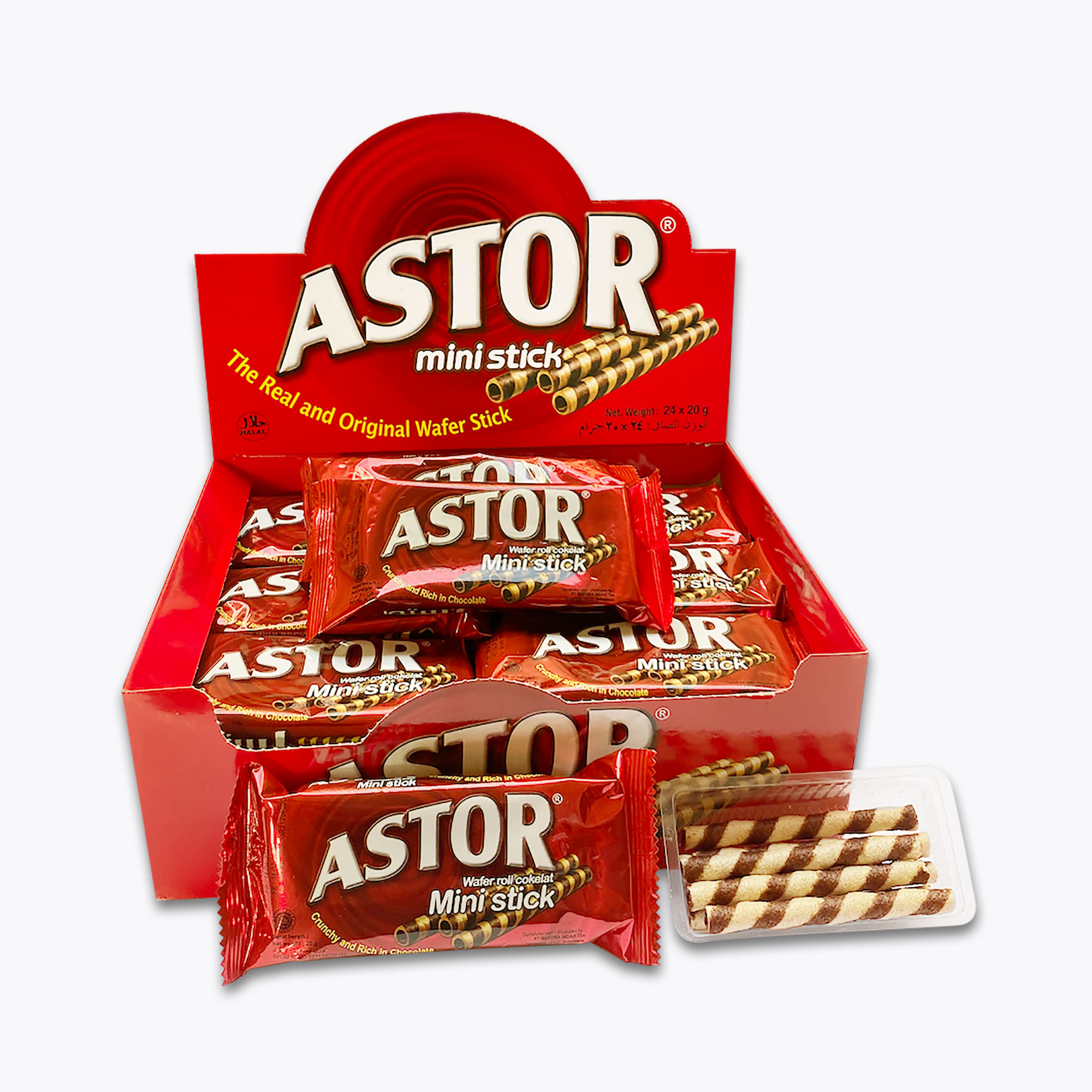 Astor mini stick barquillo de chocolate