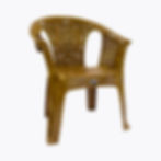 Sofá Royal con brazos Prima Unión color sándalo, silla plástica resistente 500 libras con porta celular integrado.