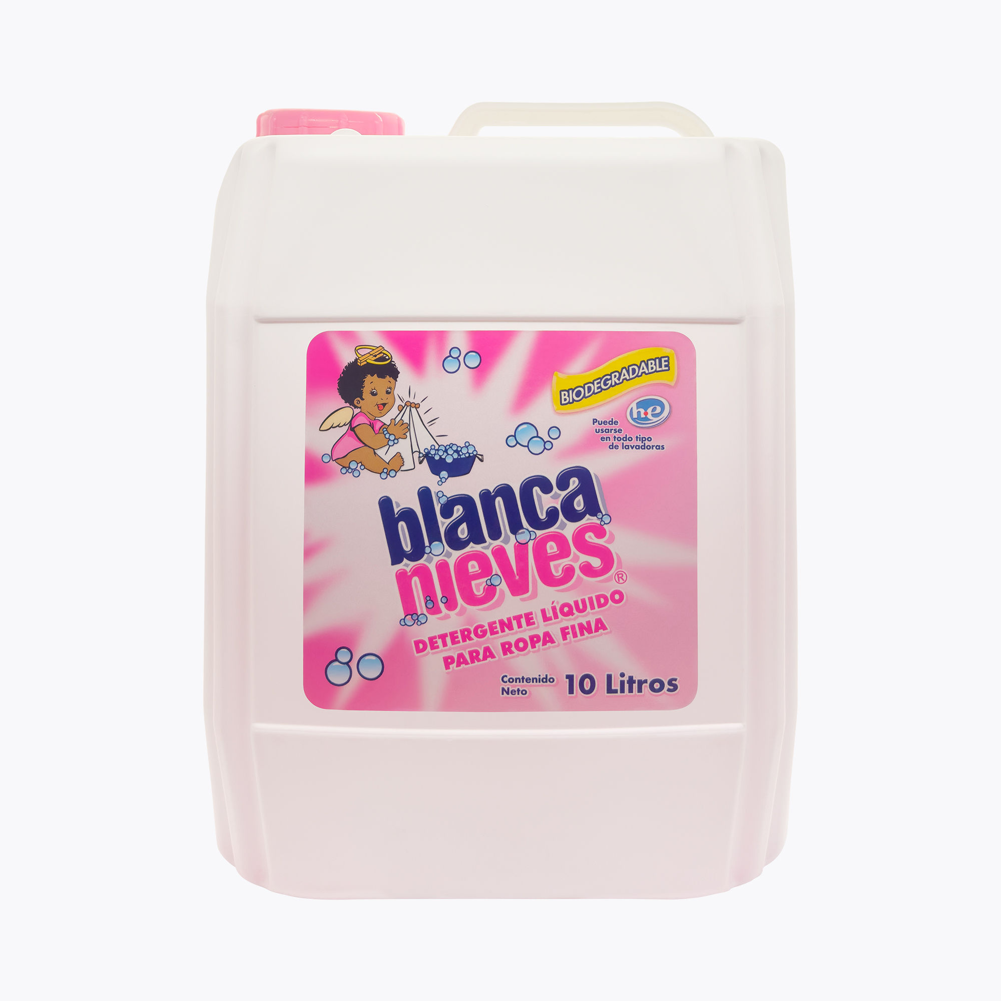 Detergente liquido Blanca Nieves biodegradable para ropa fina 10 litros