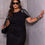 Miniatura: Blusa Malha Strass Preto