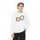 Thumbnail: A white crewneck with a rainbow colored pencil in the shape of an infinity symbol. Text says: Neurodiversity Affirming