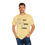 Thumbnail: T-shirt with a line drawing odd a relaxed looking child stimming by listening to music, using a tangle fidget, and moving. The shirt has text that says "Let Kids Stim" | color: butter